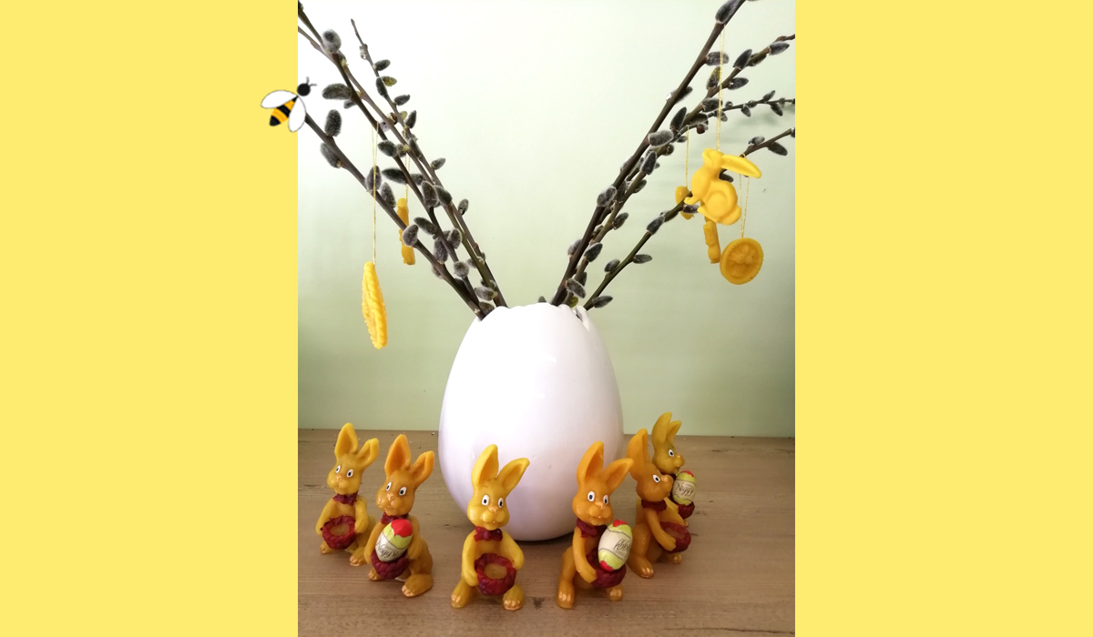Wachs-Osterhasen